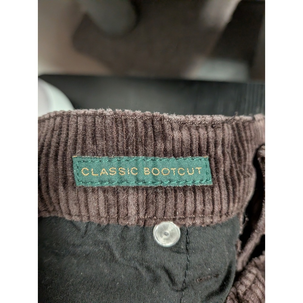 Lauren Ralph Lauren Brown Corduroy Pants Classic Bootcut Womens 12 LRL Jeans Co - Picture 13 of 13